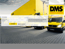 Tablet Screenshot of intern.dms-logistik.de